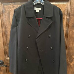Brooks Brothers Black Double Breasted Coat